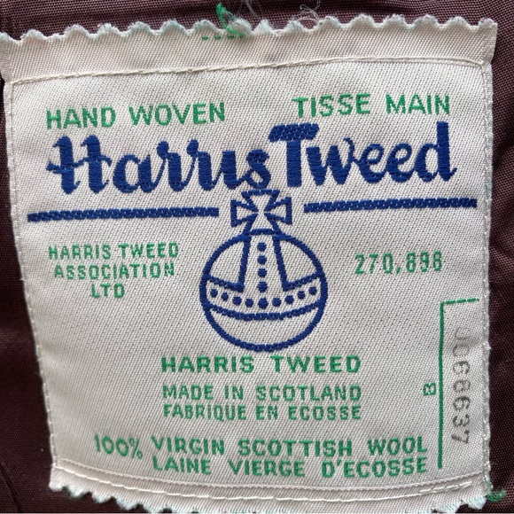 Vintage Harris Tweed Sport Blazer Jacket Scottish Wool Lined Pockets 40R Grey - Picture 2 of 12